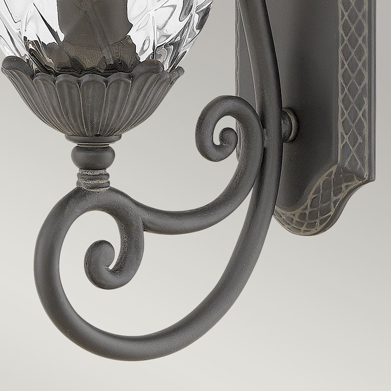 Alahya 54.1cm H Outdoor Wall Lantern, Museum Black