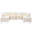 Canapé-lit modulaire 6 pièces avec rangement, coussins décoratifs élégants à double couche, conception confortable et durable