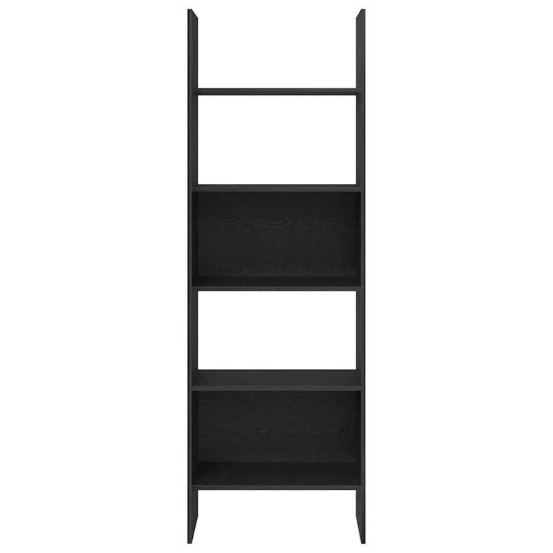 Book Cabinet Chipboard Standing Shelf Rack, (6 Shelves) 180cm H x 60cm W x 35cm D, Black