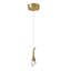 Eclectic 1 Light LED Crystal Pendant