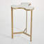 Link Bunching Table-Gold w/White Marble Top-64404294
