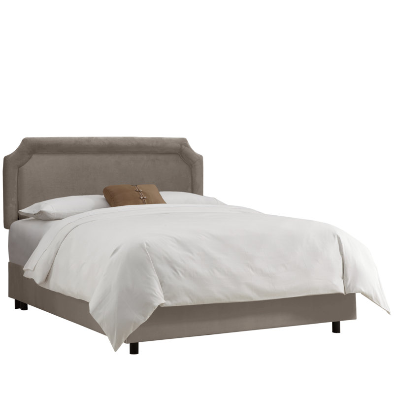 Lockington Upholstered Standard Bed, California King, Classic Velvet Pearl