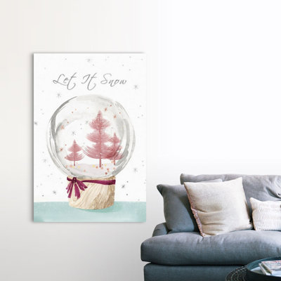 «Let It Snow II», reproduction d'art textuel sur toile