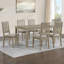 Ensemble de salle à manger en bois massif 7 pièces Ktle-265305164-238165959