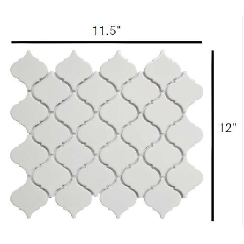 Carreau de mosaïque en porcelaine 2 "x 2" Cascade