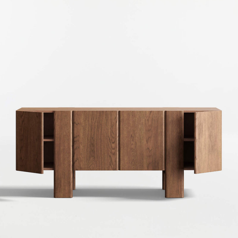 Buffet multifonctionnel en bois massif