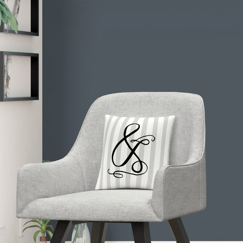ABC Striped Throw Pillow, &