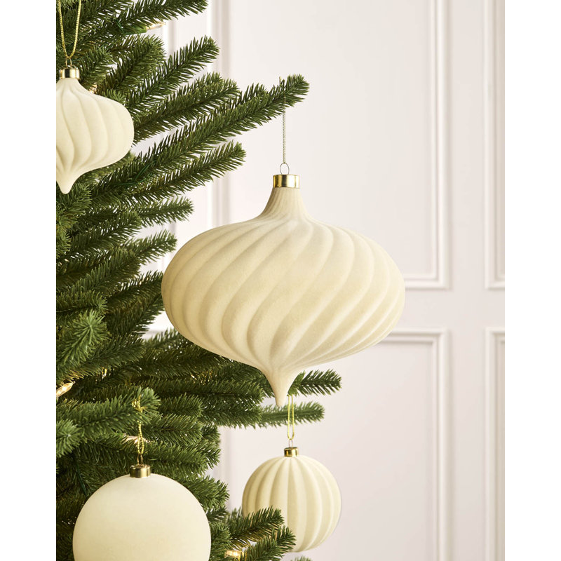 Polystyrene Shatterproof Bauble, 20.1 cm H x 20 cm W x 20 cm D, Latte