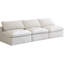Canapé modulaire sans accoudoirs en velours de 105 po Atis-1927116223
