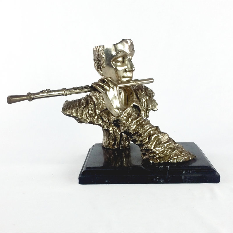 Buste Arpa Art Deco Flutist