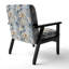 Chaise d'appoint florale Cobalt-6885411