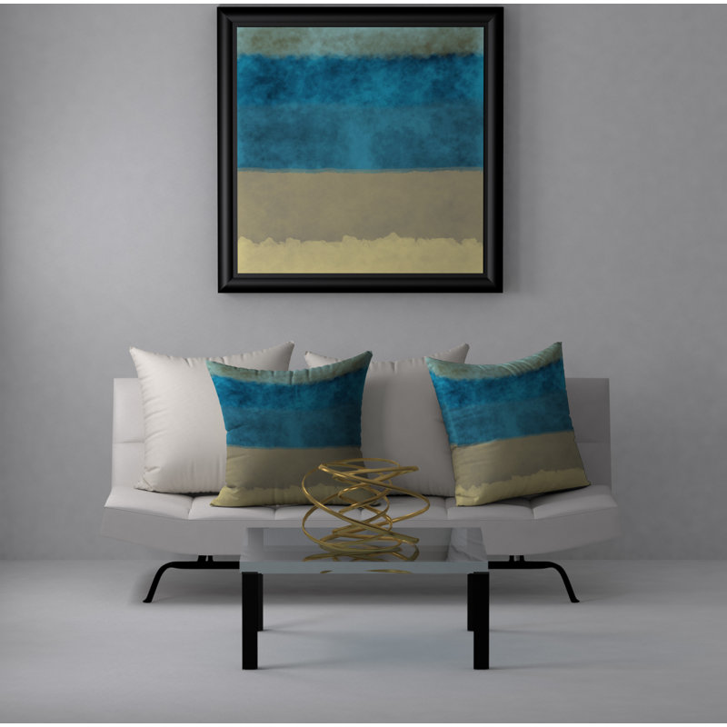 Housse de coussin décorative carrée et insert Pleasure Wealth, 20 po x 20 po