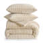 Ensemble d'édredon gaufré moelleux pour l'hiver, kaki-121252853-121252854