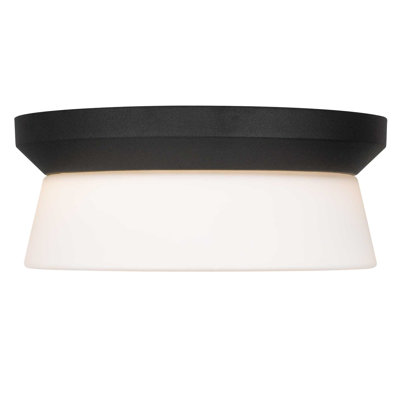 Black Integrated LED Flush Mount