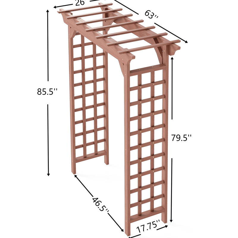 Arche de mariage en bois massif pour cérémonies et événements spéciaux, profondeur de l'emballage : 220 cm, largeur : 23 cm, hauteur : 216 cm, poids : 20 kg