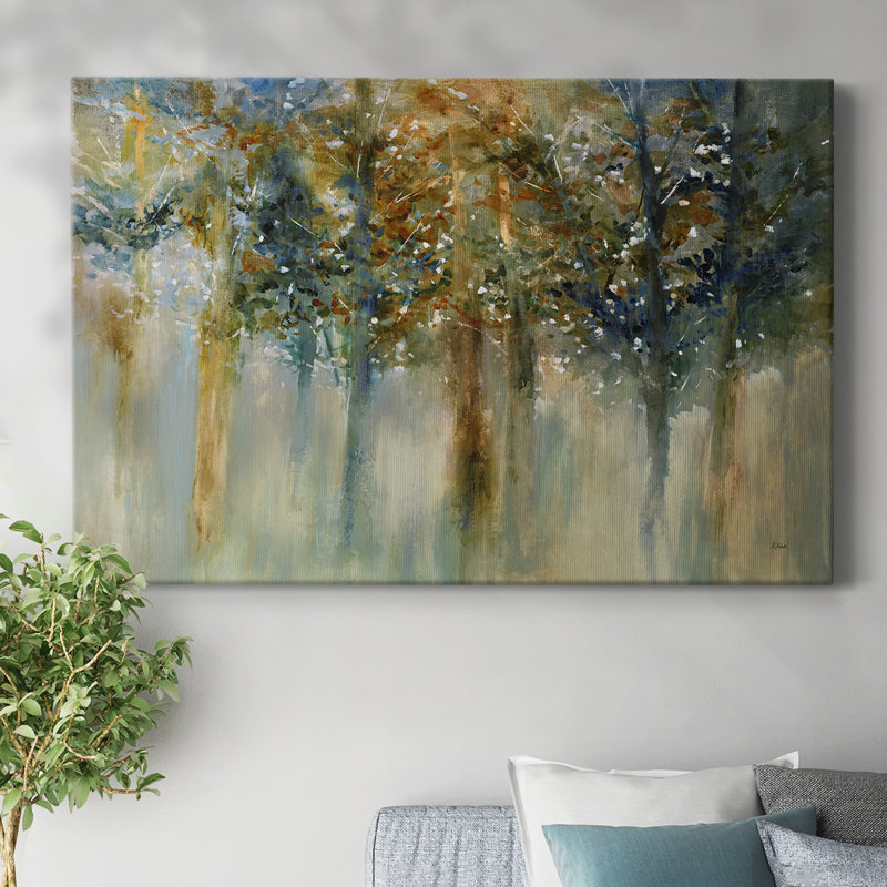 «Rustic Leaves II», toile tendue avec châssis, H 12 po x l 18 po