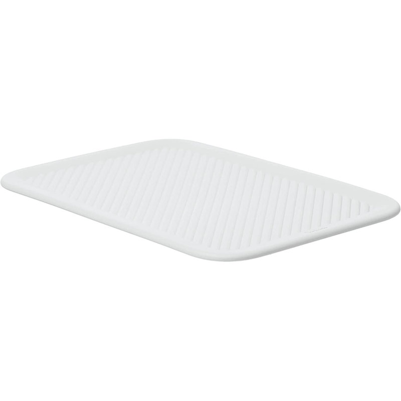 Couvercle de rangement en plastique nervuré, Blanc, H 1 po x l 15 po x P 12 po
