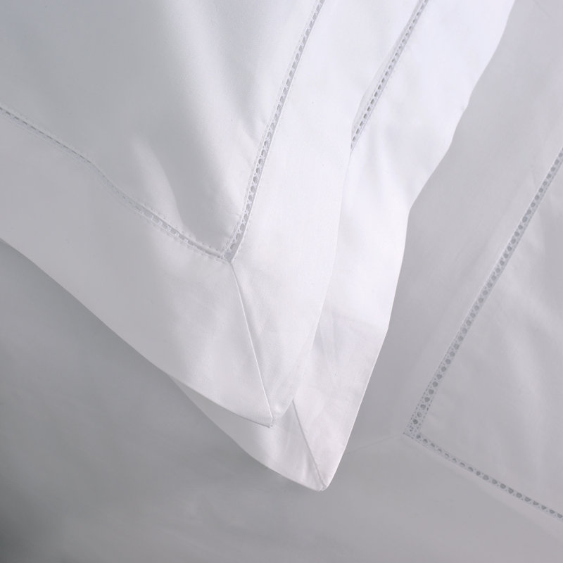 Laura Oxford Pillowcase by Charlotte Thomas, White