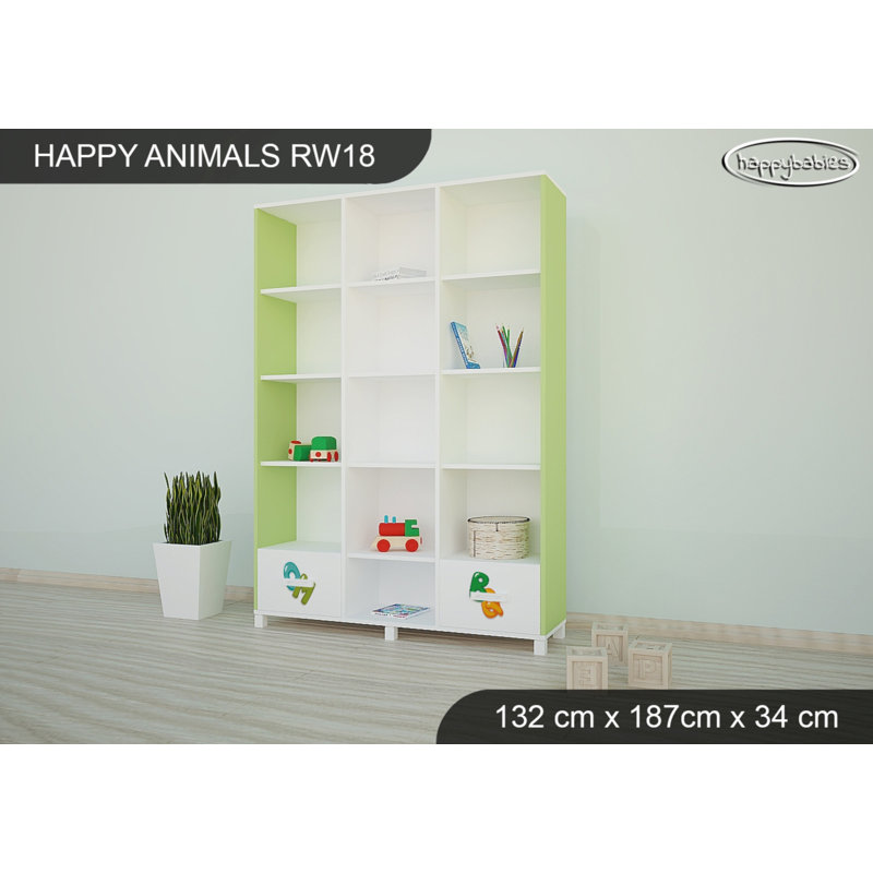 187cm H X 132cm W Kids Bookcase, Blue