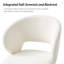 Chaise de salle à manger moderne Angel avec pieds en métal-1141754273