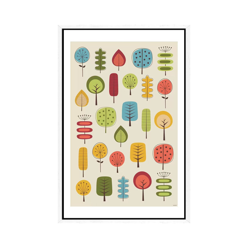 The Forest I 1 Piece Wall Art on Canvas, 66.04 cm H x 45.72 cm W, White Floater Framed