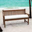 Coussin de banc d'extérieur Tommy Bahama, Sunbrella résistant à la décoloration et à l'eau pour les balancelles, les bancs de jardin et les canapés, l 44 po x P 19 po, réversible, os de bambou Bay-131480036-131480045