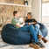 Big Joe Extra Large Memory Foam Bean Bag Sofa with Soft Removable Cover