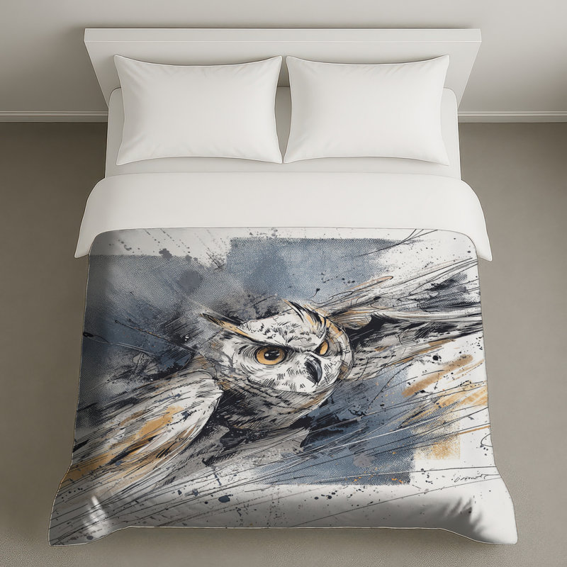 Housse de couette Flying Owl, Très grand lit