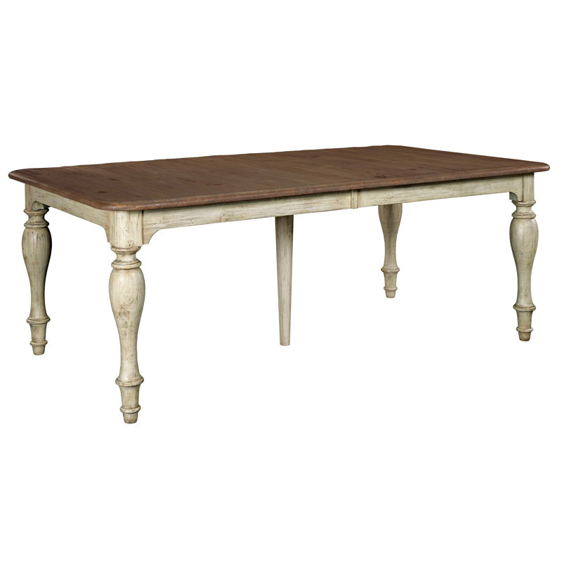 Naveena Extendable Pine Solid Wood Dining Table