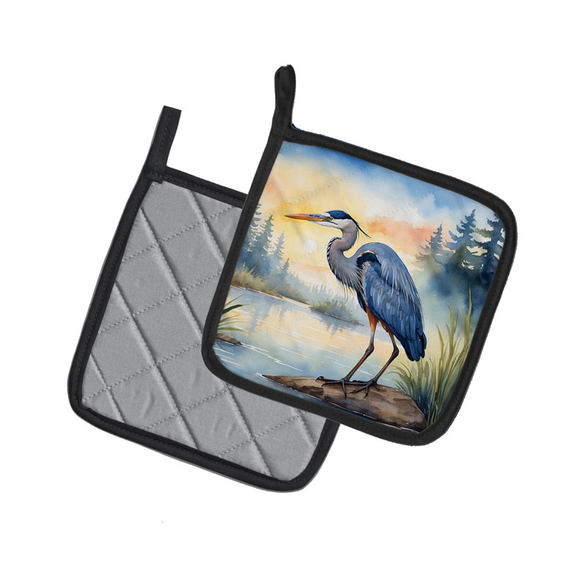 Paire de poignées bleues Heron