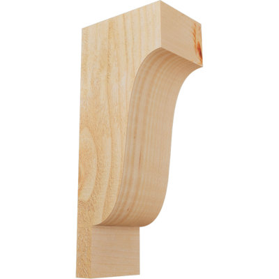 4"W x 6"D x 14"H Newport Rough Sawn Corbel, Douglas Fir