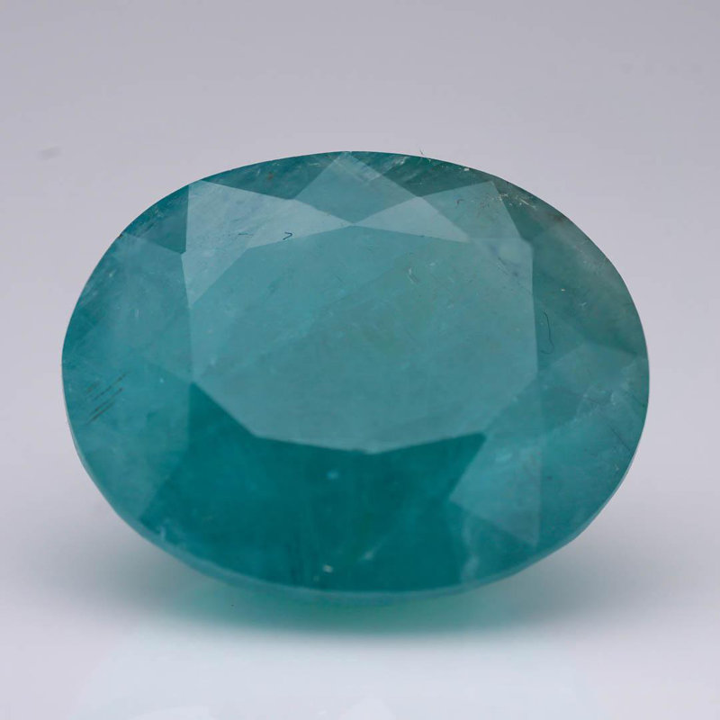 Pierre de grandidierite naturelle certifiée 21,81 carats