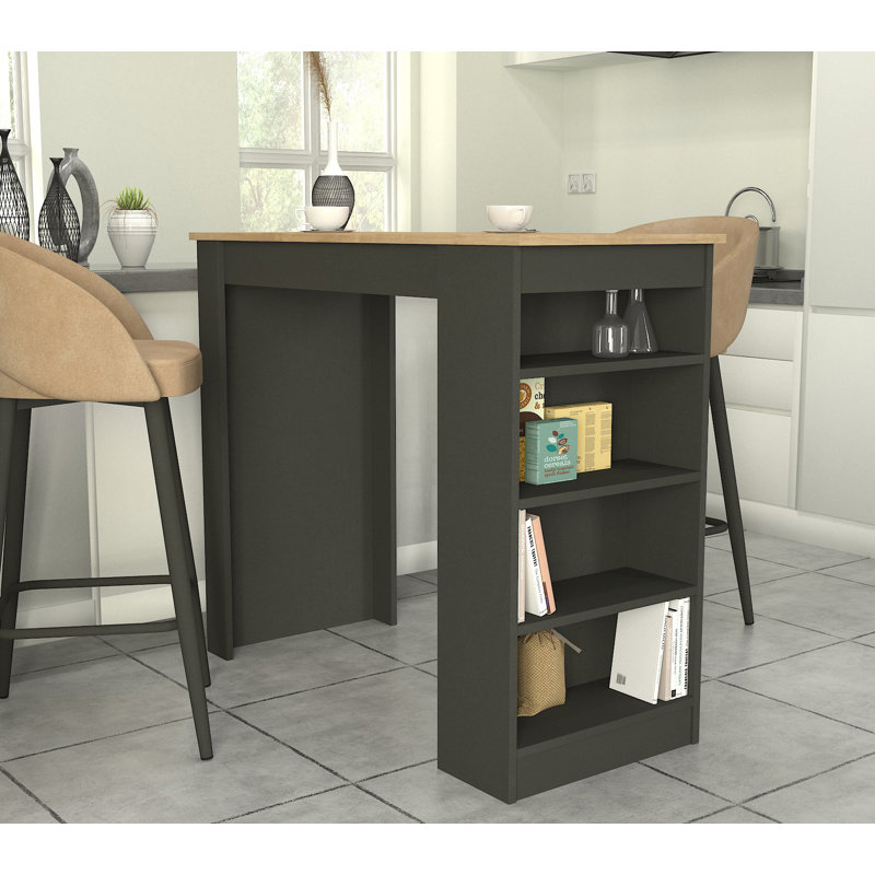 Alkmaar 120cm Bar Cabinet, Anthracite-Sapphire