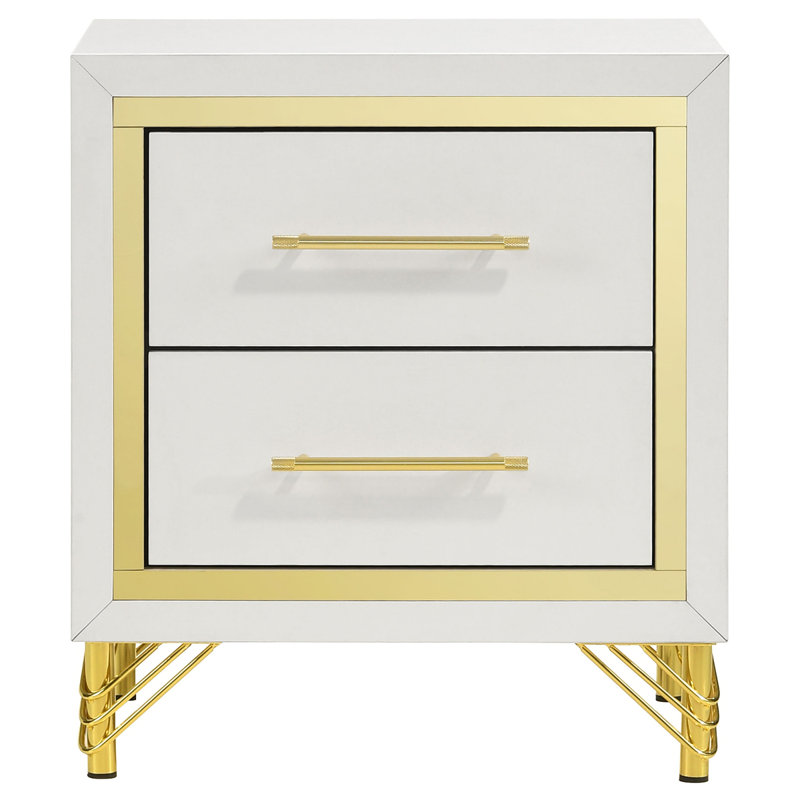 Chesney 2-Drawer Nightstand Bedside Table