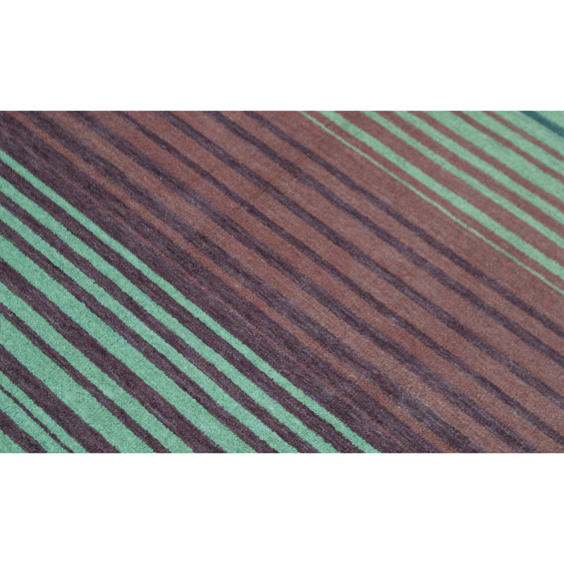 Gabbeh Wool Striped Area Rug, Rectangle 9'11" x 13'9"