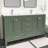 Anvay 60 in. Double Sinks Freestanding Bath Vanity in Forest Green with Carrara Quartz Top-520337872-406671031