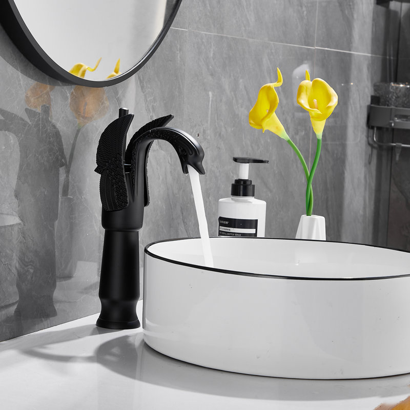 Robinet de salle de bain vasque, Noir mat