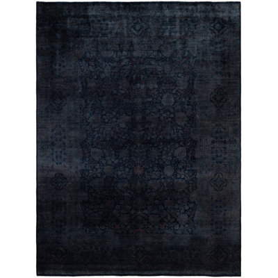 Overdyed One-of-a-Kind 8' 10" X 11' 10" Hand Knotted Area Rug