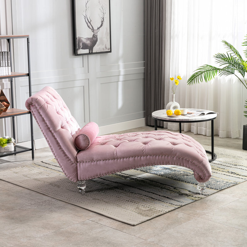 Canapé Leisure avec pieds en acrylique, Mauve