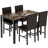 Saulo 4 - Person Faux Marble Top Four Leg Dining Set-1431656697