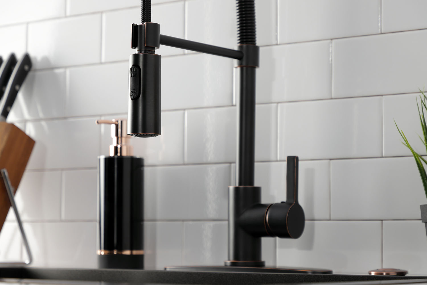 Kingston Brass Continental Pre-Rinse Faucet, Naples Bronze