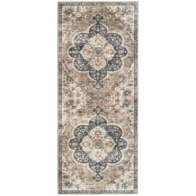 Moitoso Machine Washable Area Rug Living Room Bedroom Bathroom Kitchen Non Slip Stain Resistant