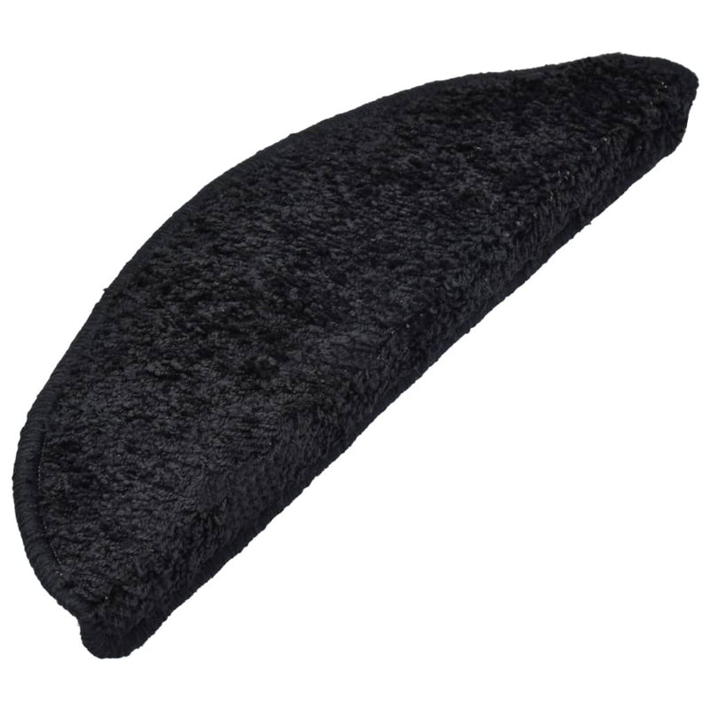 Carpet Stair Treads Black 65x21x4 cm