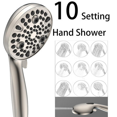 Dual Filtered Rain Shower Head Combo, Rainfall Shower Head And Showerhead With Filter