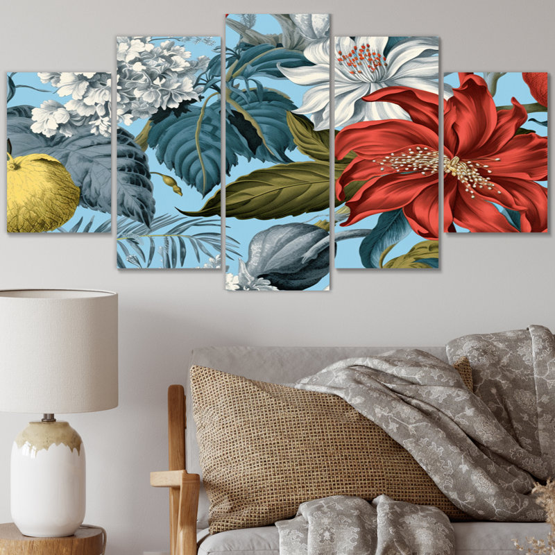 Traditional Plants & Flowers Wall Decor on Metal