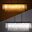 Lustre rectangulaire unique à 6 lumières avec décorations coquillage Gennep