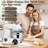 ZACME 7QT Stand Mixer Kitchen Standing Mixer with Stainless Steel Bowl,Tilt-Head Mixers Kitchen Electric Stand Mixer with Dough Hook, Mixing Beater, Whisk (Porcelain White 7qt)-126493229