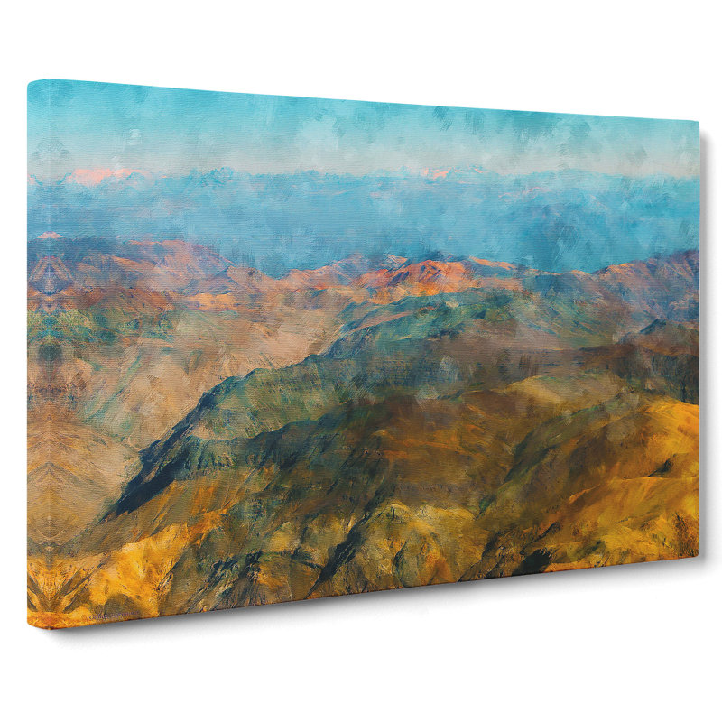 The Andes Mountains In Argentina Chile - Wrapped Canvas Painting, 35cm H x 50cm W x 3cm D