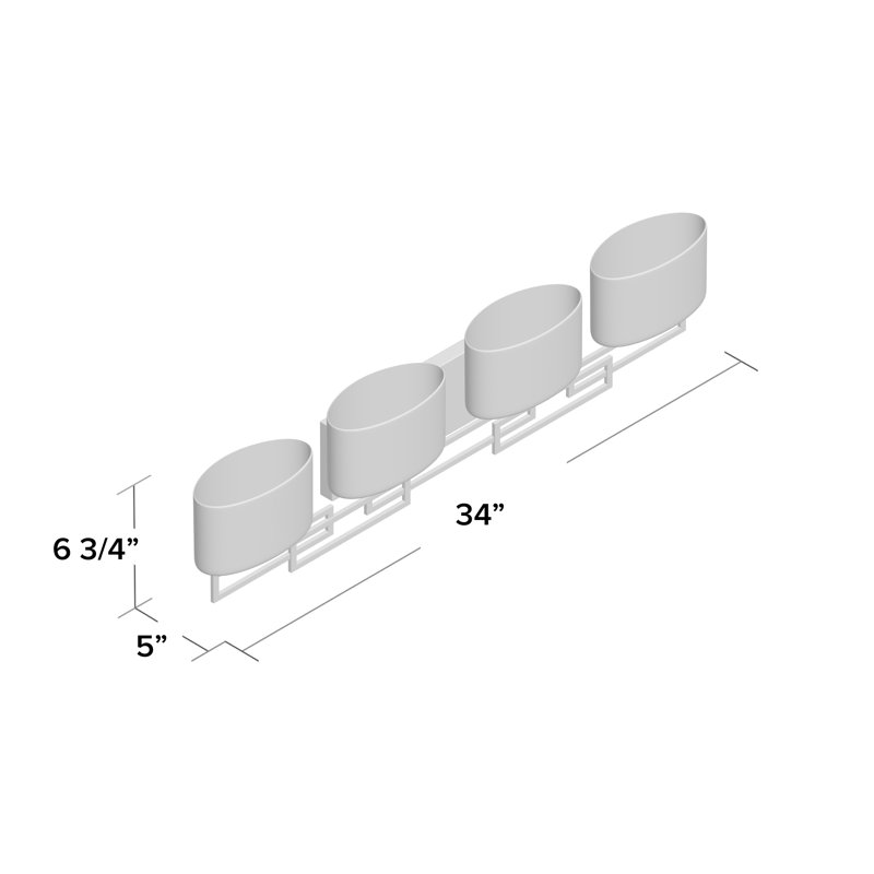 Lanza 4-Light Vanity Light, Brushed Bronze, Halogen