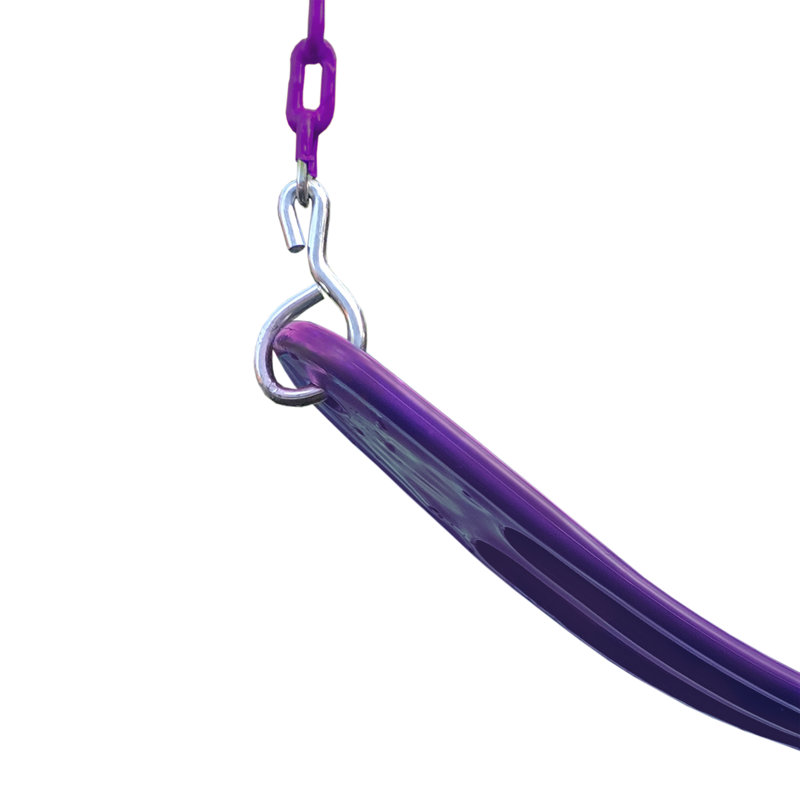 Plastic Belt Swing with Chains, Plum